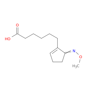 1-Cyclopentene-1-hexanoic acid, 5-(methoxyimino)-
