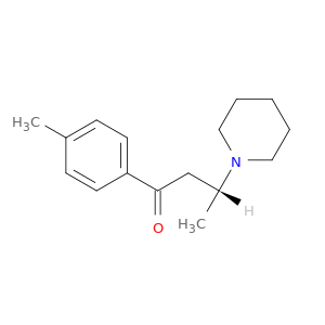 1-Butanone, 1-(4-methylphenyl)-3-(1-piperidinyl)-, (3R)-