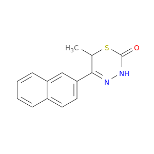 2H-1,3,4-Thiadiazin-2-one, 3,6-dihydro-6-methyl-5-(2-naphthalenyl)-