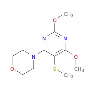 Morpholine, 4-[2,6-dimethoxy-5-(methylthio)-4-pyrimidinyl]-