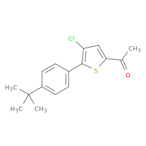 1-(5-(4-(tert-Butyl)phenyl)-4-chlorothiophen-2-yl)ethan-1-one