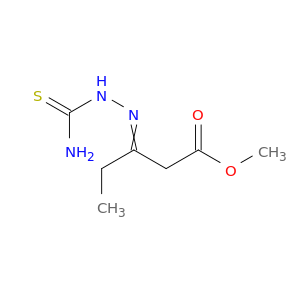 Pentanoic acid, 3-[2-(aminothioxomethyl)hydrazono]-, methyl ester
