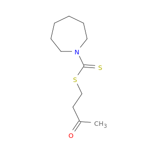 1H-Azepine-1-carbodithioic acid, hexahydro-, 3-oxobutyl ester