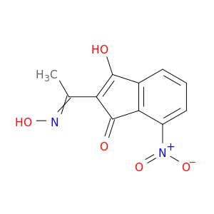1H-Inden-1-one, 3-hydroxy-2-[1-(hydroxyimino)ethyl]-7-nitro-