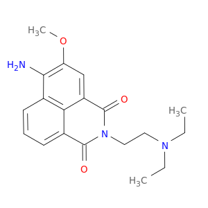 6-AMINO-2-(2-(DIETHYLAMINO)ETHYL)-5-METHOXY-1H-BENZO[DE]ISOQUINOLINE-1,3(2H)-DIONE