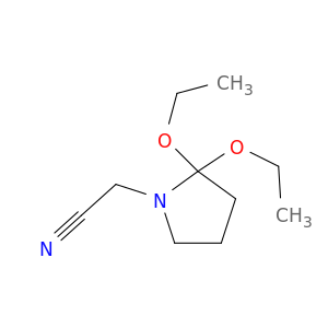 1-Pyrrolidineacetonitrile, 2,2-diethoxy-