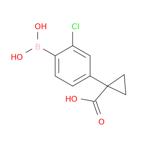 1-[3-Chloro-4-(dihydroxyboranyl)phenyl]cyclopropane-1-carboxylic acid