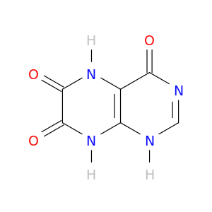 4,6,7(1H)-Pteridinetrione, 5,8-dihydro-