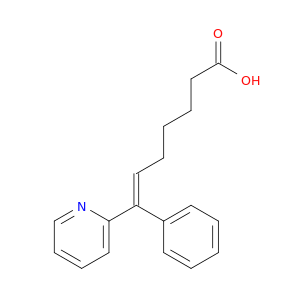 6-Heptenoic acid, 7-phenyl-7-(2-pyridinyl)-, (E)-