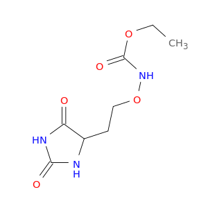 Carbamic acid, [2-(2,5-dioxo-4-imidazolidinyl)ethoxy]-, ethyl ester