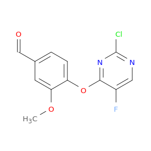 4-((2-Chloro-5-fluoropyrimidin-4-yl)oxy)-3-methoxybenzaldehyde