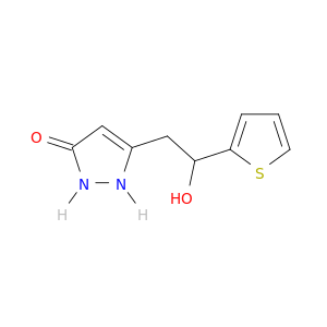 3H-Pyrazol-3-one, 1,2-dihydro-5-[2-hydroxy-2-(2-thienyl)ethyl]-