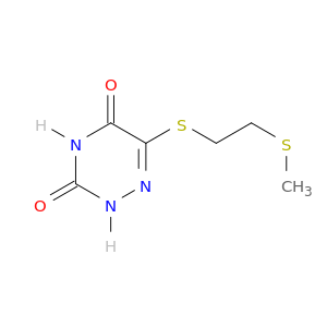 1,2,4-Triazine-3,5(2H,4H)-dione, 6-[[2-(methylthio)ethyl]thio]-