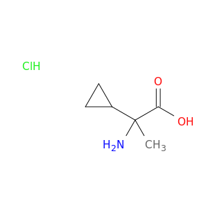 Cyclopropaneacetic acid, a-amino-a-methyl-, hydrochloride