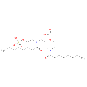 Octanamide, N,N'-1,3-propanediylbis[N-[2-(sulfooxy)ethyl]-
