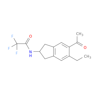 N-(5-乙酰基-6-乙基-2,3-二氢-1H-茚-2-基)-2,2,2-三氟乙酰胺