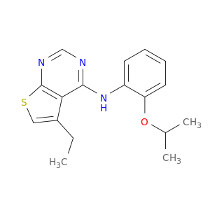 Thieno[2,3-d]pyrimidin-4-amine, 5-ethyl-N-[2-(1-methylethoxy)phenyl]-