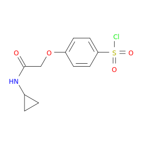 4-[(Cyclopropylcarbamoyl)methoxy]benzene-1-sulfonyl chloride