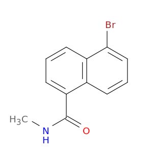 1-Naphthalenecarboxamide, 5-bromo-N-methyl-