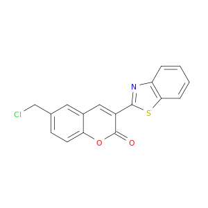 2H-1-Benzopyran-2-one, 3-(2-benzothiazolyl)-6-(chloromethyl)-