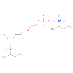 bis(n-ethylethanaminium) 2-(hexyloxy)ethyl phosphate