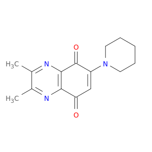 5,8-Quinoxalinedione, 2,3-dimethyl-6-(1-piperidinyl)-