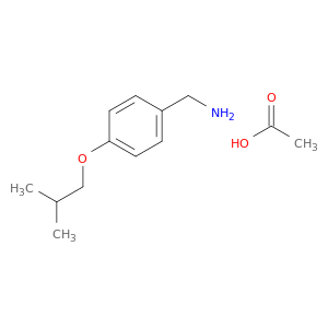 4-(2-甲基丙氧基)苯甲胺乙酸盐