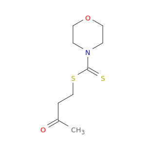 4-Morpholinecarbodithioic acid, 3-oxobutyl ester