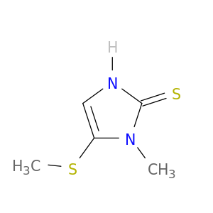 2H-Imidazole-2-thione, 1,3-dihydro-1-methyl-5-(methylthio)-