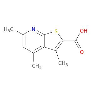 3,4,6-trimethylthieno[2,3-b]pyridine-2-carboxylic Acid