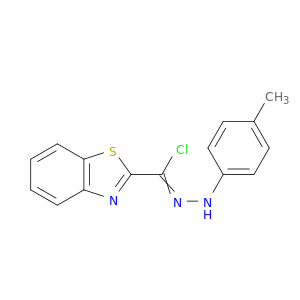 2-Benzothiazolecarbohydrazonoylchloride, N-(4-methylphenyl)-