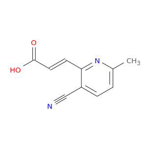 2-Propenoic acid, 3-(3-cyano-6-methyl-2-pyridinyl)-, (E)-