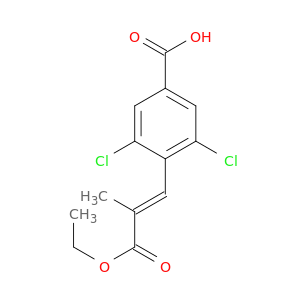 (E)-3,5-二氯-4-(3-乙氧基-2-甲基-3-氧代丙-1-烯-1-基)苯甲酸