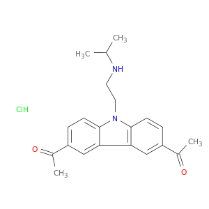 1,1'-(9-(2-(异丙基氨基)乙基)-9H-咔唑-3,6-二基)二乙酮盐酸盐