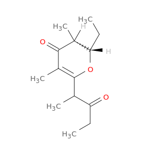 (2S,3R)-2-ethyl-3,5-dimethyl-6-(3-oxopentan-2-yl)-2,3-dihydropyran-4-one