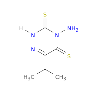 1,2,4-Triazine-3,5(2H,4H)-dithione, 4-amino-6-(1-methylethyl)-
