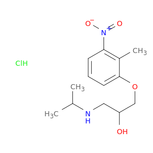 1-isopropylamino-3-(2-methyl-3-nitrophenoxy)propan-2-ol hydrochloride