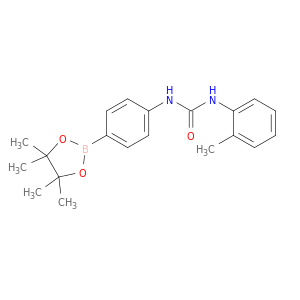 N-(2-甲基苯基)-N'-[4-(4,4,5,5-四甲基-1,3,2-二氧硼杂环戊烷-2-基)苯基]脲