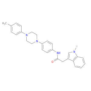 N-(4-(4-(4-METHYLPHENYL)-(PIPERAZIN-1-YL))PHENYL)-1H-INDOLE-3-ACETAMIDE