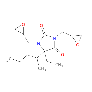2,4-Imidazolidinedione, 5-ethyl-1,3-bis(oxiranylmethyl)-5-sec-pentyl-