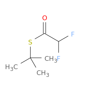 Ethanethioic acid, difluoro-, S-(1,1-dimethylethyl) ester
