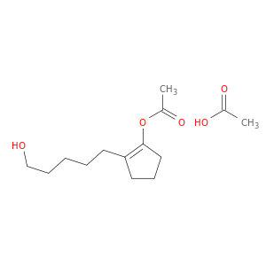 1-Cyclopentene-1-pentanol, 2-(acetyloxy)-, acetate