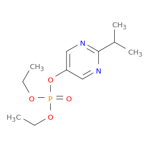Phosphoric acid, diethyl 2-(1-methylethyl)-5-pyrimidinyl ester