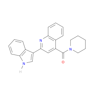 Piperidine, 1-[[2-(1H-indol-3-yl)-4-quinolinyl]carbonyl]-