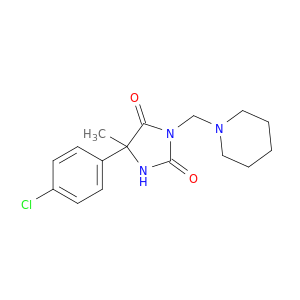 5-(4-chlorophenyl)-5-methyl-3-(piperidin-1-ylmethyl)imidazolidine-2,4-dione