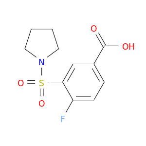 4-Fluoro-3-(pyrrolidine-1-sulfonyl)benzoic Acid