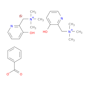 ((3-HYDROXY-PYRIDIN-2-YL)METHYL)TRIMETHYLAMMONIUM BROMIDE BENZOATE