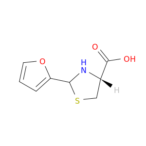 4-Thiazolidinecarboxylic acid, 2-(2-furanyl)-, (4R)-