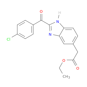 1H-Benzimidazole-5-acetic acid, 2-(4-chlorobenzoyl)-, ethyl ester