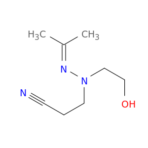 Propanenitrile, 3-[(2-hydroxyethyl)(1-methylethylidene)hydrazino]-